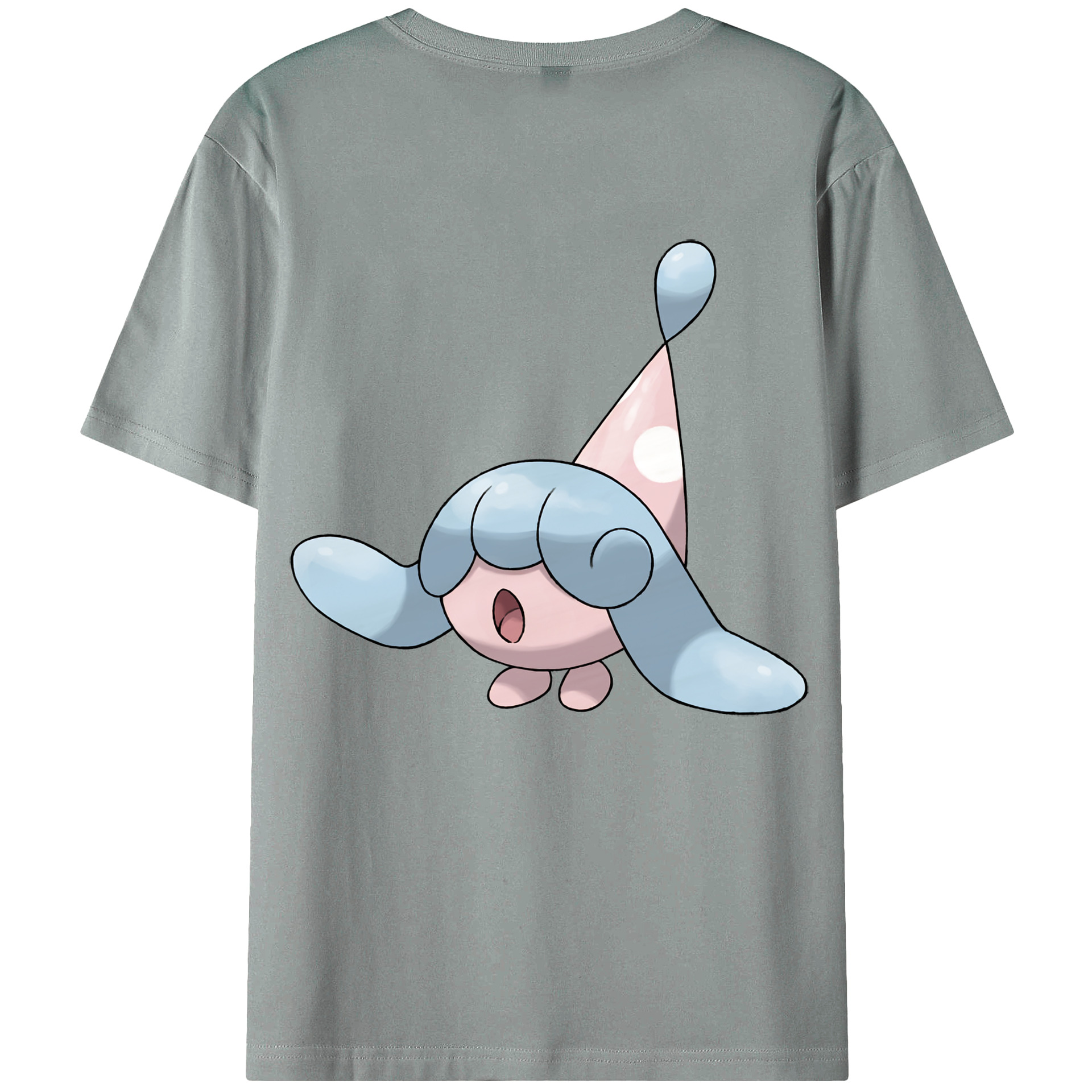 （画像用） ポケットモンスター Pokémon 綿100％ メンズ半袖Tシャツ（バックプリント） 通気性
